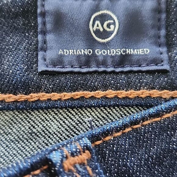 AG Adriano Goldschmied The Farrah High Rise Skinny Ankle Dark Blue Was Jeans, 26 - Picture 7 of 11